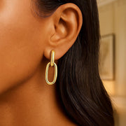 Link Drop Earrings in 14K Yellow Gold RCJ