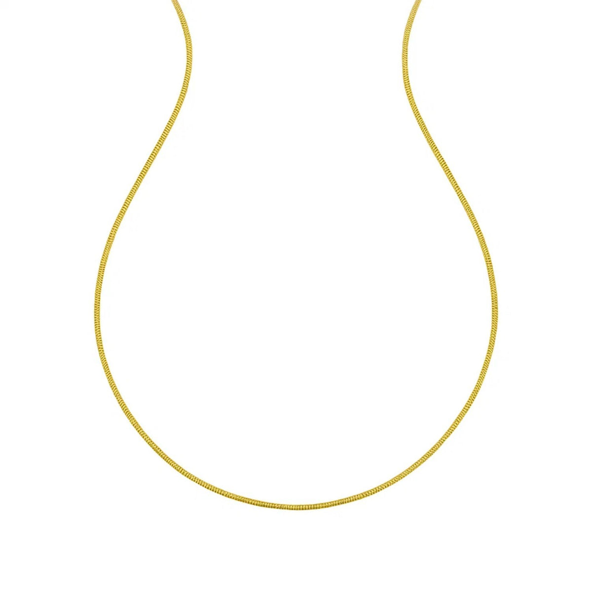 14K Yellow Gold Sparkle Spring Chain Necklace (1.90 mm) RCJ