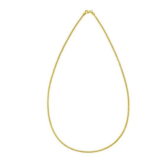 14K Yellow Gold Sparkle Spring Chain Necklace (1.90 mm) RCJ