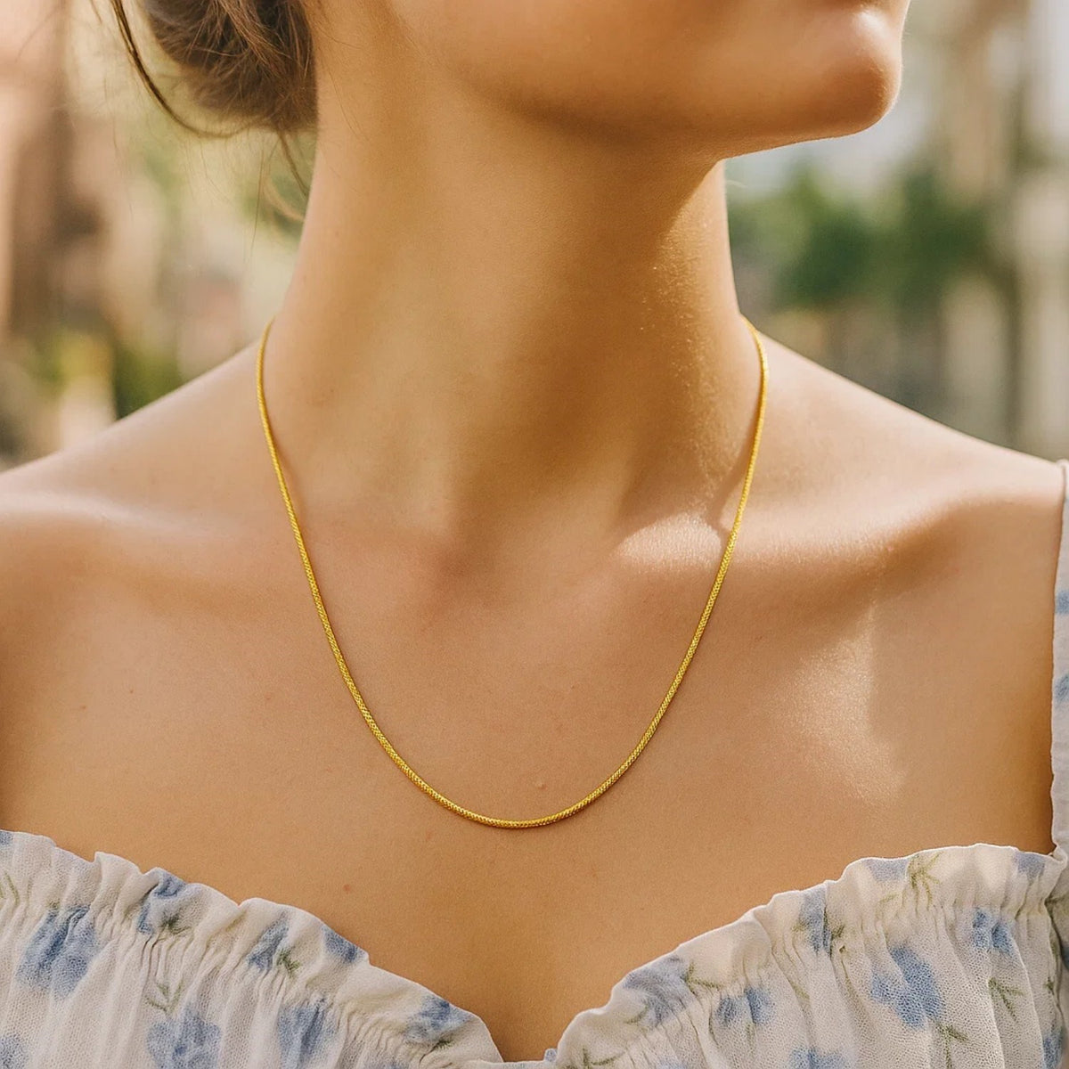 14K Yellow Gold Sparkle Spring Chain Necklace (1.90 mm) RCJ