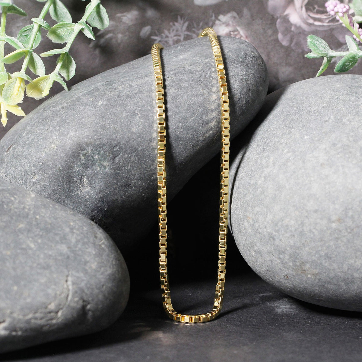 14k Yellow Gold Semi Solid Box Chain (2.10 mm) RCJ