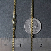 14k Yellow Gold Semi Solid Box Chain (2.10 mm) RCJ