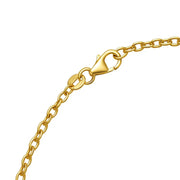 14K Yellow Gold Braided Open Heart Necklace RCJ