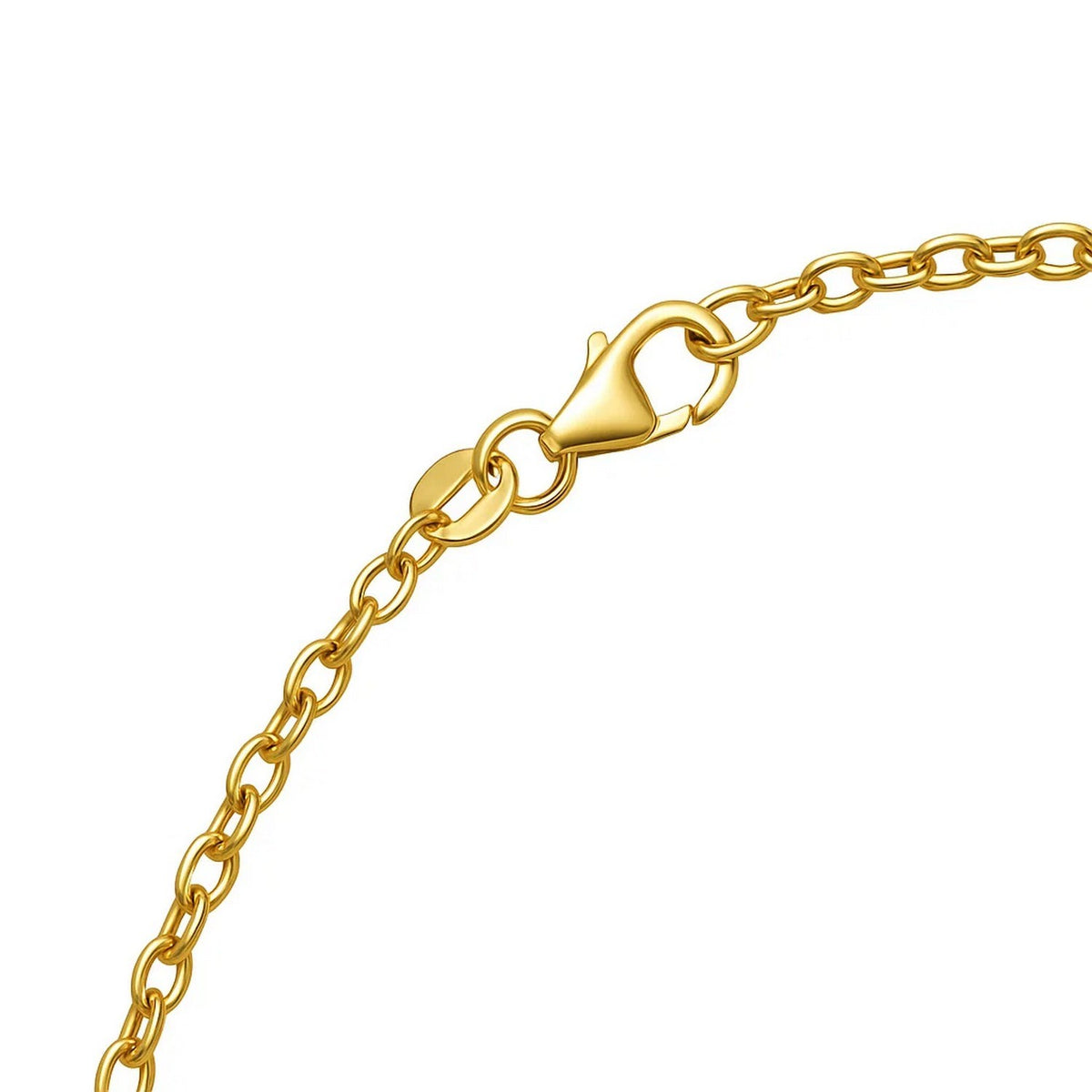 14K Yellow Gold Braided Open Heart Necklace RCJ