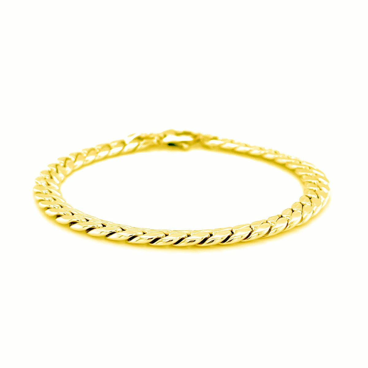 14K Yellow Gold Cuban Link Bracelet (5.90 mm) RCJ