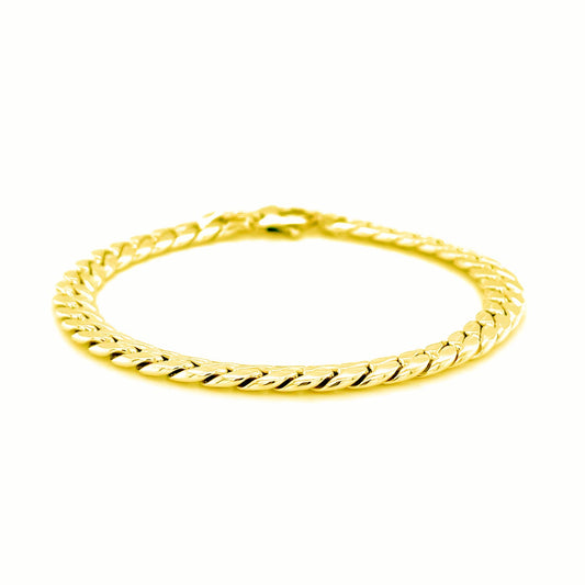 14K Yellow Gold Cuban Link Bracelet (5.90 mm) RCJ