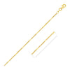 Diamond Cut Bar Links Pendant Chain in Yellow Gold (1.30 mm) Alba Luxe