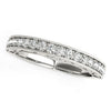 14k White Gold Antique Prong Set Diamond Wedding Ring (1/3 cttw) Alba Luxe