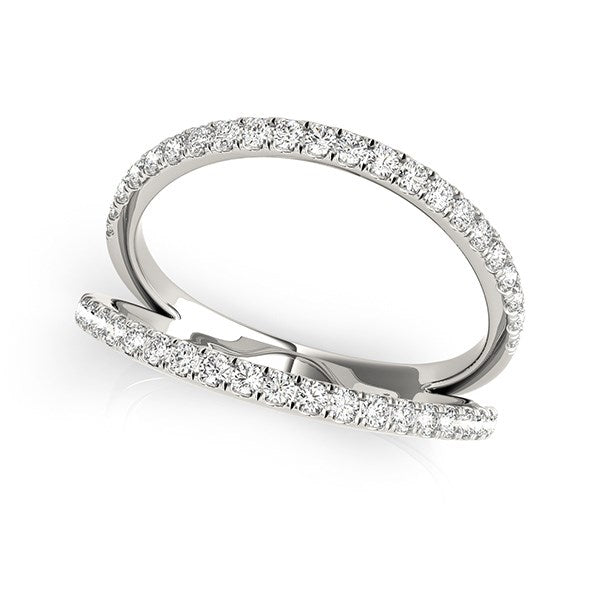 14k White Gold Diamond Split Band Ring (1/4 cttw) Alba Luxe