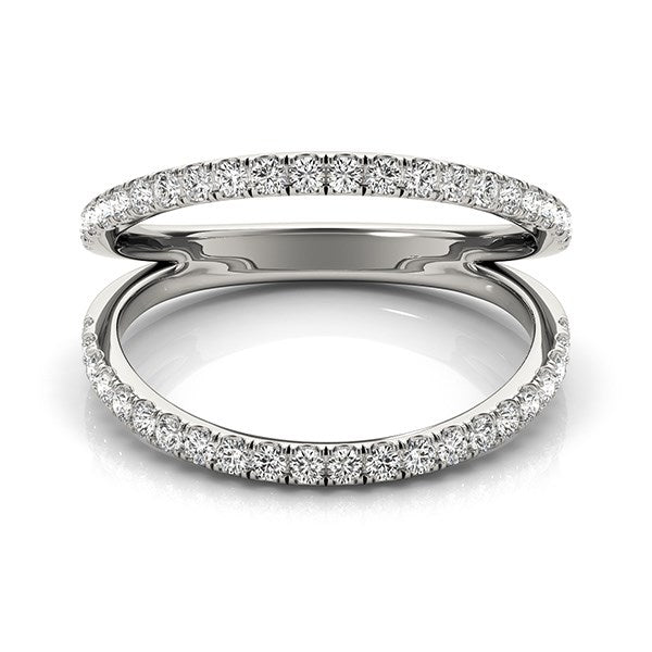 14k White Gold Diamond Split Band Ring (1/4 cttw) Alba Luxe