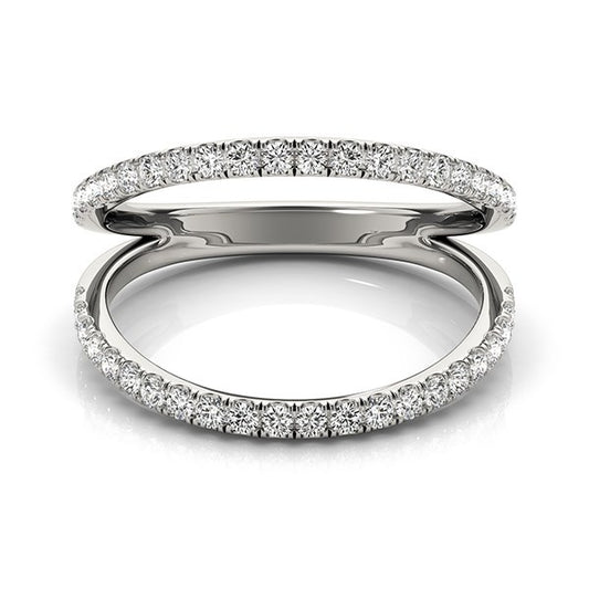14k White Gold Diamond Split Band Ring (1/4 cttw) Alba Luxe