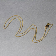 18k Yellow Gold Round Cable Link Chain (0.97 mm) RCJ