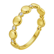 14K Yellow Gold Textured Rope Ring (4.00 mm) RCJ