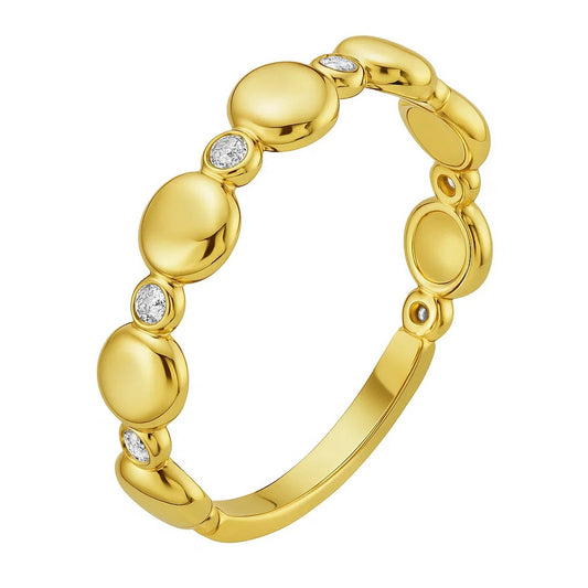 14K Yellow Gold Textured Rope Ring (4.00 mm) RCJ