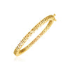 14k Yellow Gold High Polish Greek Key Bangle (4.80 mm) Alba Luxe