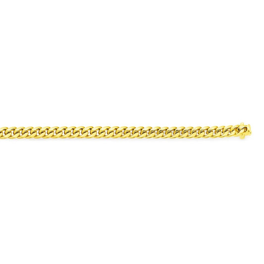 14k Yellow Gold Classic Miami Cuban Solid Bracelet (3.20 mm) RCJ