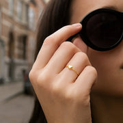 14k Yellow Gold Ring with Puffed Heart(1.40 mm) RCJ