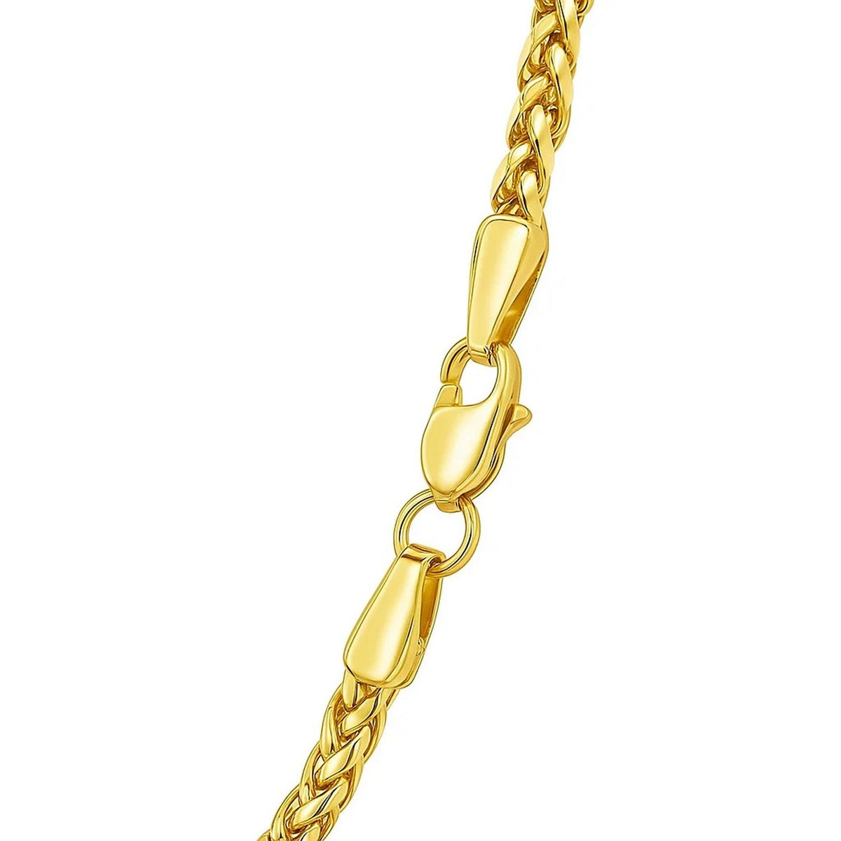 14k Yellow Gold Lite Diamond Cut Round Franco Chain (2.70 mm) Alba Luxe