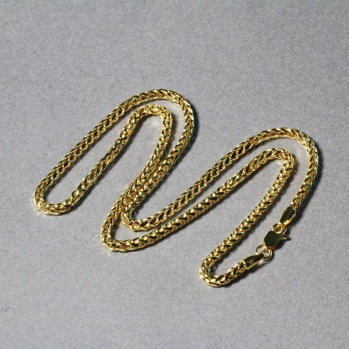 14k Yellow Gold Lite Diamond Cut Round Franco Chain (2.70 mm) Alba Luxe
