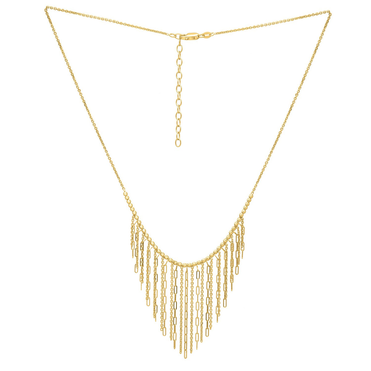 Graduated Fringe Necklace in 14K Yellow Gold RCJ