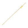 Double Extendable Diamond Cut Cable Chain in Yellow Gold (0.68 mm) Alba Luxe