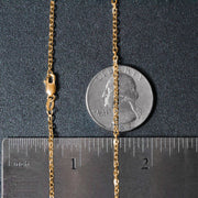 18k Yellow Gold Diamond Cut Cable Link Chain (1.90 mm) RCJ