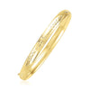 14k Yellow Gold Dome Florentine Design Bangle (5.00 mm) Alba Luxe