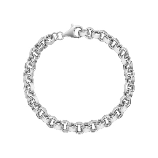 Sterling Silver Rolo Link Bracelet Alba Luxe