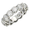 Round Cut Lab Grown Diamond Eternity Ring in 14k White Gold (6 cttw FG/VS2) Alba Luxe