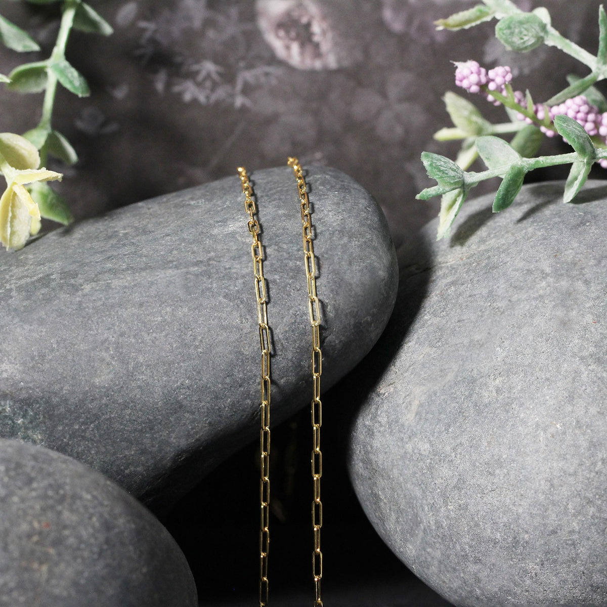 18K Yellow Gold Fine Paperclip Chain (1.50 mm) Alba Luxe