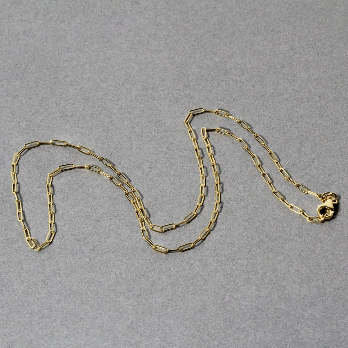 18K Yellow Gold Fine Paperclip Chain (1.50 mm) Alba Luxe