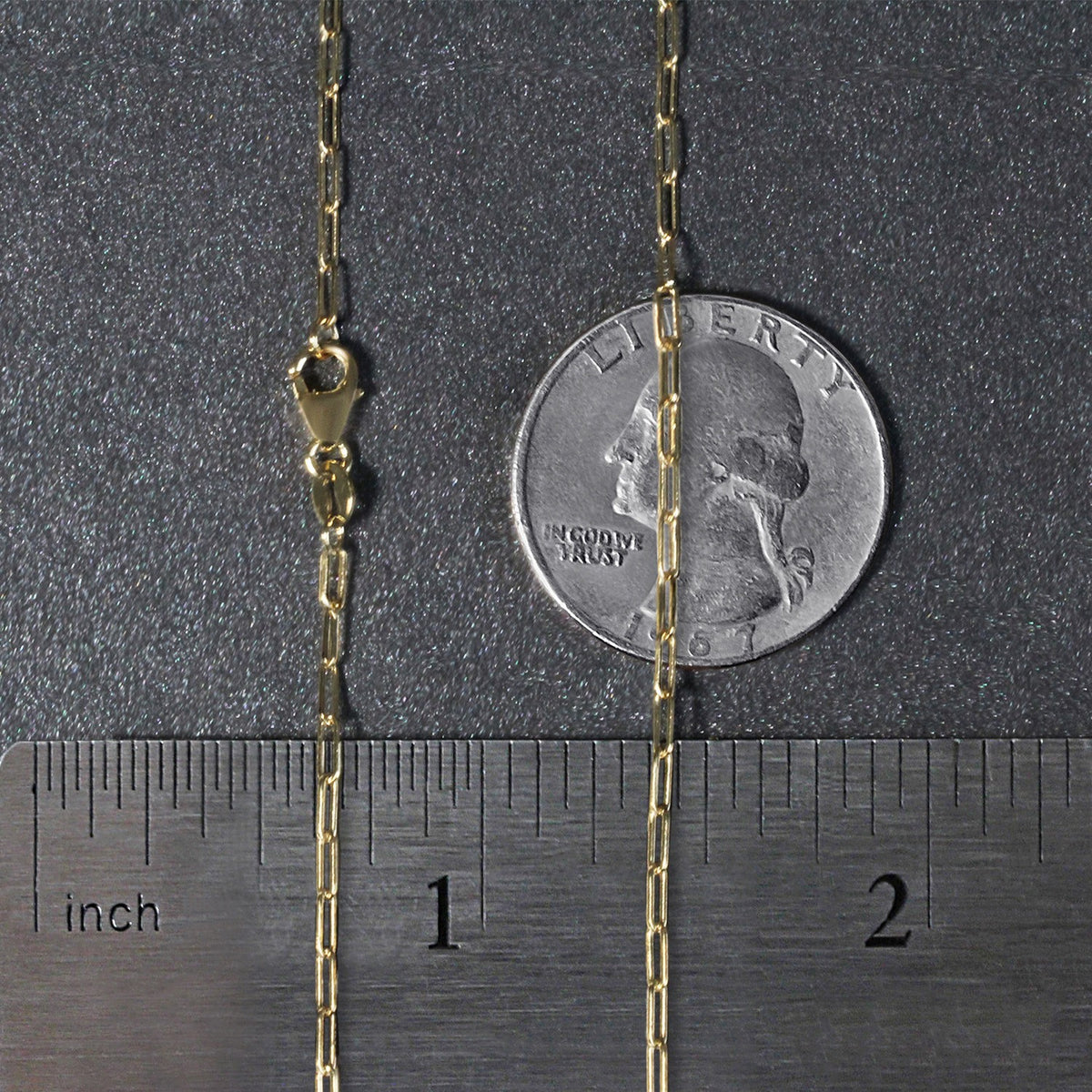 18K Yellow Gold Fine Paperclip Chain (1.50 mm) Alba Luxe
