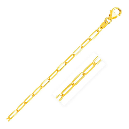 14K Yellow Gold Paperclip Chain (3.50 mm) Alba Luxe