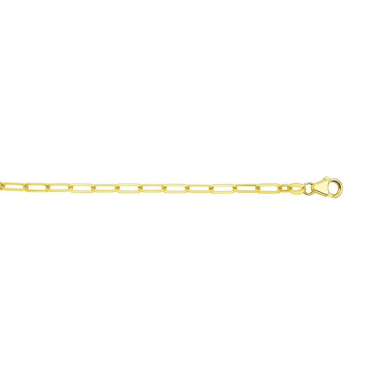 14K Yellow Gold Paperclip Chain (3.50 mm) Alba Luxe