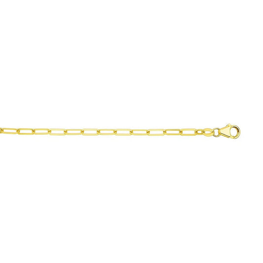 14K Yellow Gold Paperclip Chain (3.50 mm) Alba Luxe