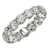 Round Cut Lab Grown Diamond Eternity Ring in 14k White Gold (5 cttw FG/VS2) Alba Luxe