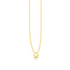 14k Yellow Gold Polished Star Necklace with Diamond Alba Luxe