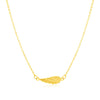 14K Yellow Gold Angel Wing Necklace Alba Luxe