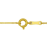 Open Heart and Pearl Necklace in 14K Yellow Gold RCJ