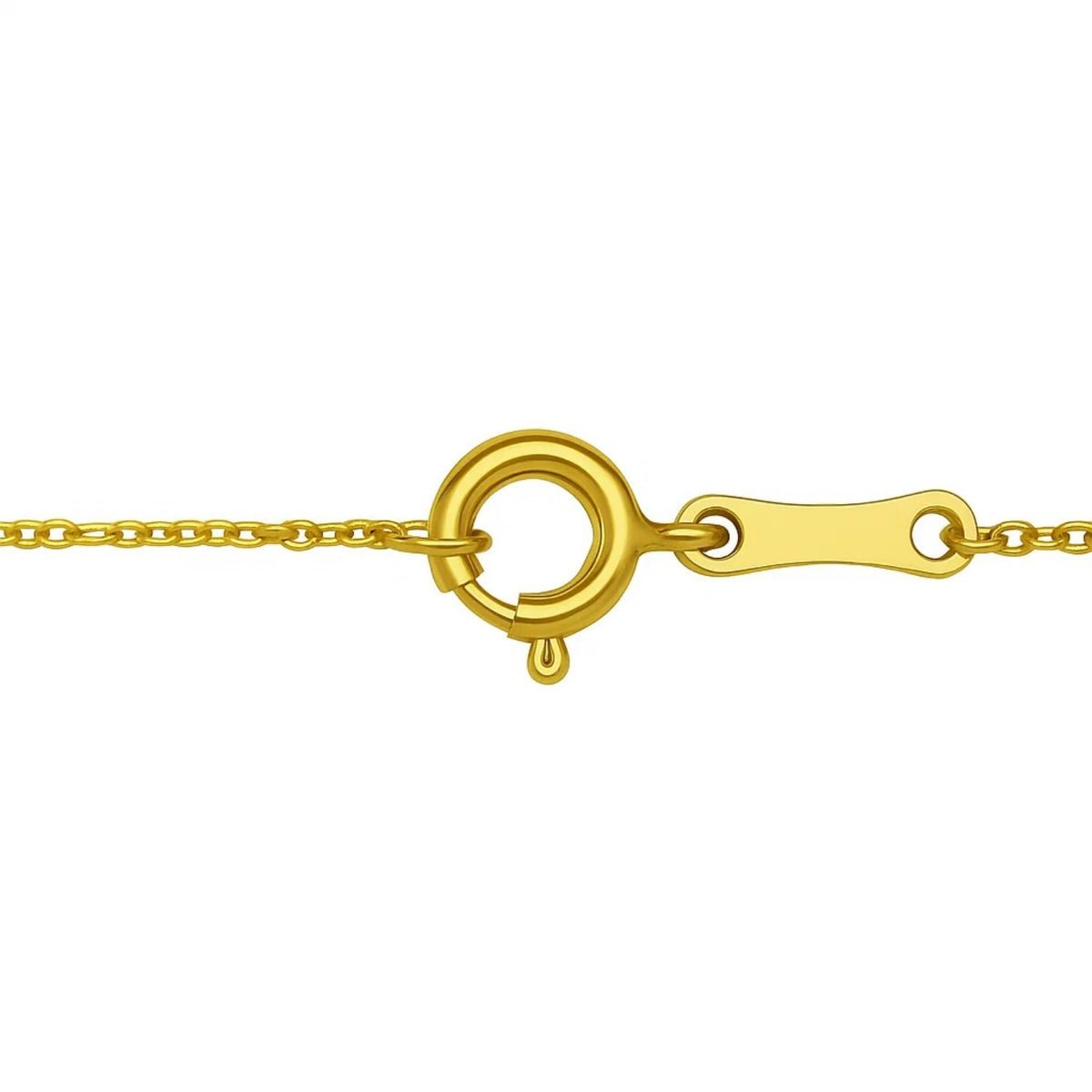 Open Heart and Pearl Necklace in 14K Yellow Gold RCJ