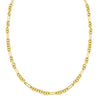 14K Yellow Gold Five And One Paperclip Link Chain Necklace Alba Luxe