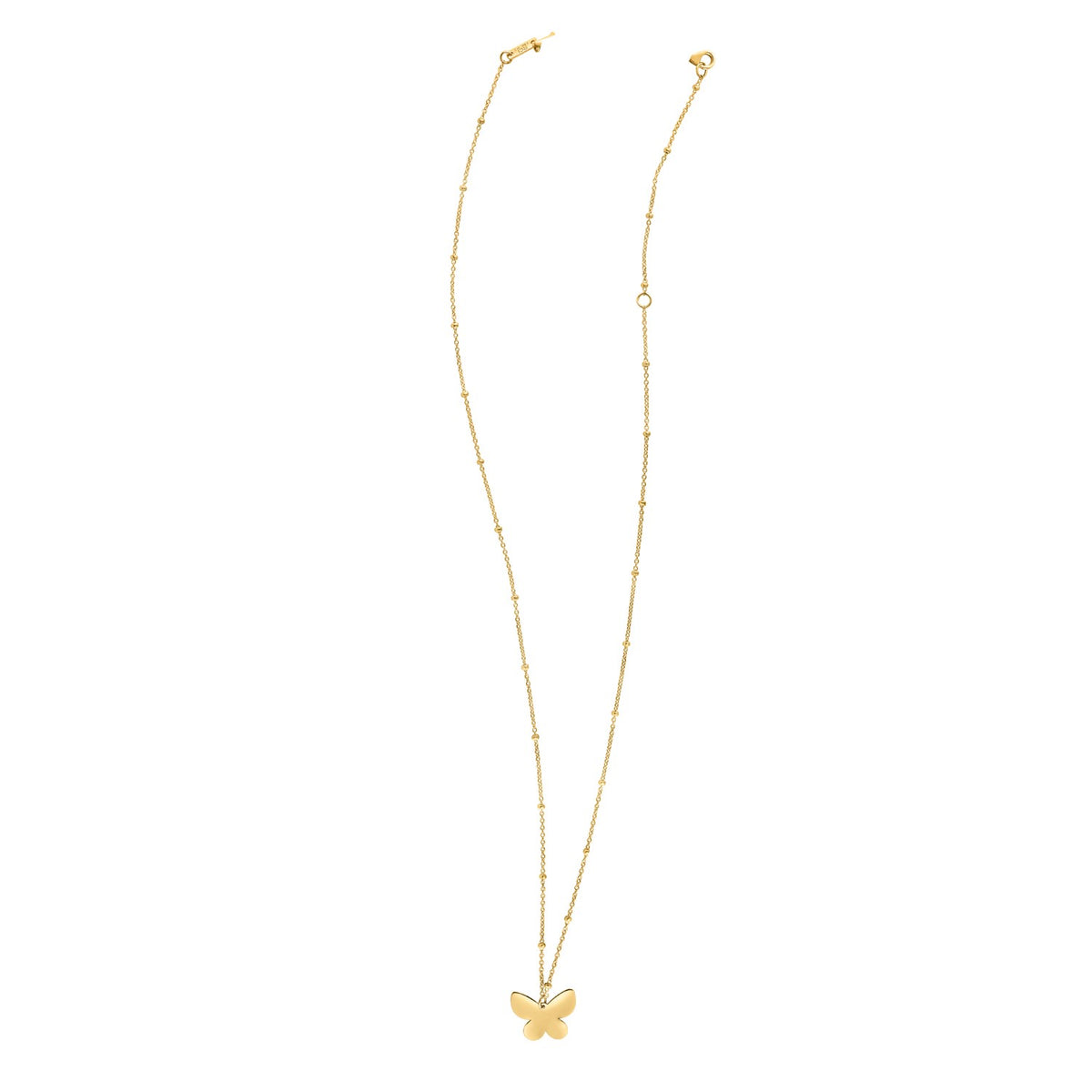14k Yellow Gold Papillon Butterfly Necklace Alba Luxe