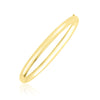 10k Yellow Gold Dome Style Shiny Bangle (3.30 mm) Alba Luxe