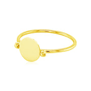 14k Yellow Gold Ring with Polished Oval RCJ