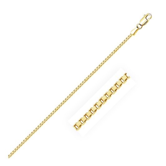 10k Yellow Gold Classic Box Chain (1.40 mm) Alba Luxe