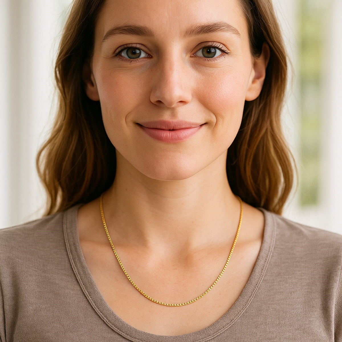 10k Yellow Gold Classic Box Chain (1.40 mm) Alba Luxe