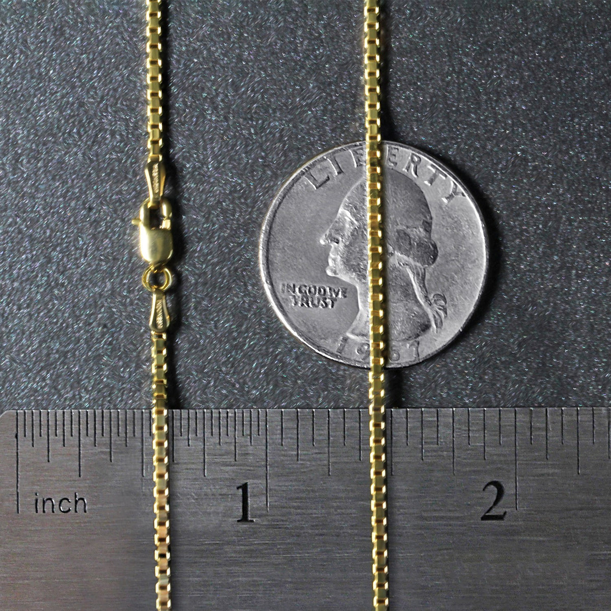 10k Yellow Gold Classic Box Chain (1.40 mm) Alba Luxe