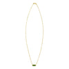 14K Yellow Gold Hexagon Malachite Pendant Necklace Alba Luxe
