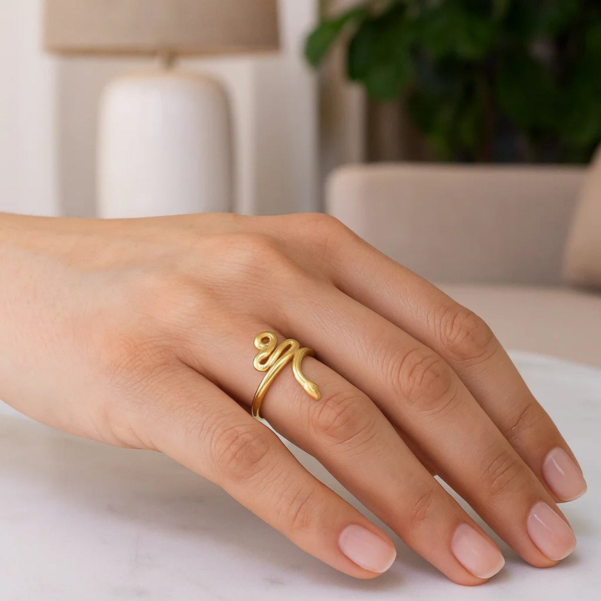 Snake Ring in 14K Yellow Gold (2.00 mm) RCJ