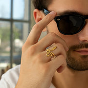 Snake Ring in 14K Yellow Gold (2.00 mm) RCJ